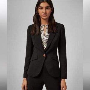 Ted Baker Black Blazer with Gold Rose